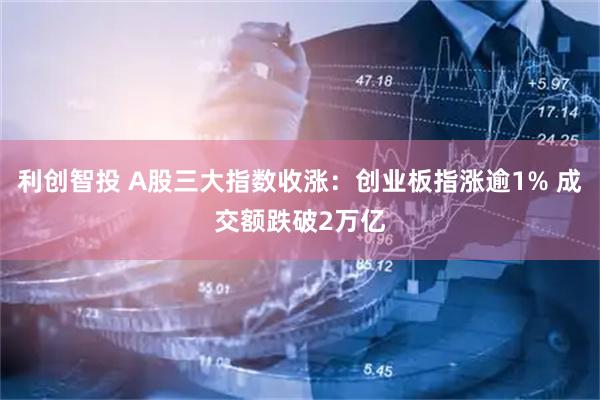 利创智投 A股三大指数收涨：创业板指涨逾1% 成交额跌破2万亿
